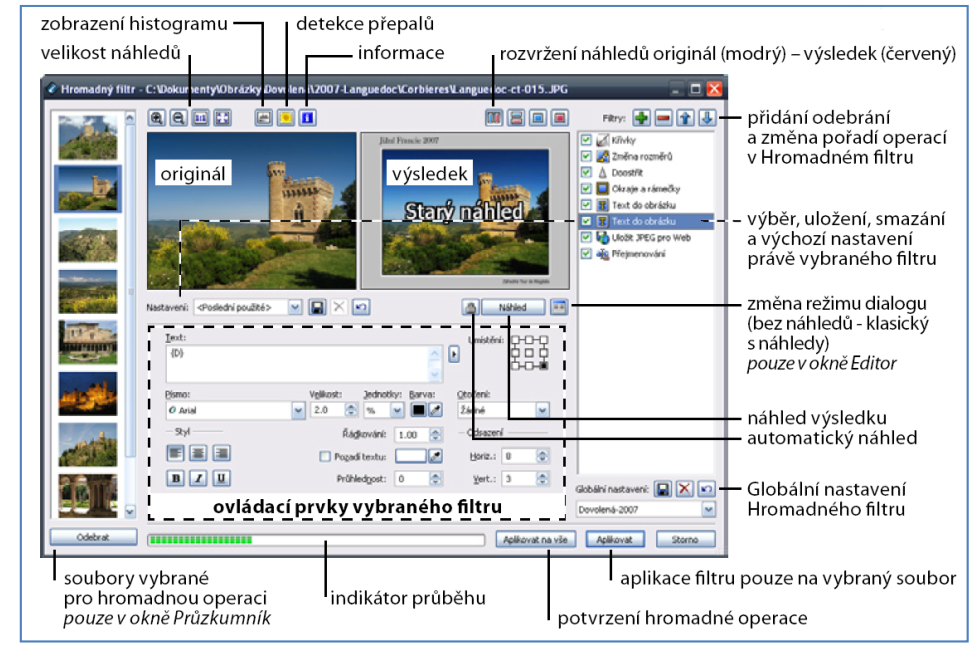 Okno pro obrazové filtry